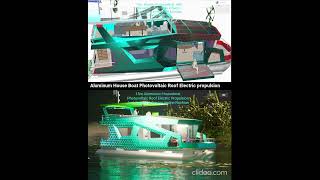 15m Aluminum House Boat GLOWS IN THE DARK Electric propulsion Architecture amp Design Andrei Rochian [upl. by Newbill]