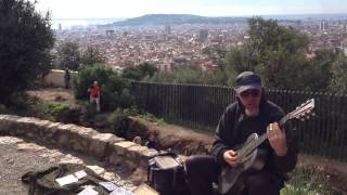 ROBERT  Busker at Park Guell Barcelona [upl. by Eerolam]