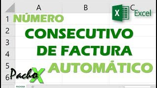 Numero de factura consecutivo automatico en Excel Sigue estos simples pasos  Microsoft Excel [upl. by Aretse]