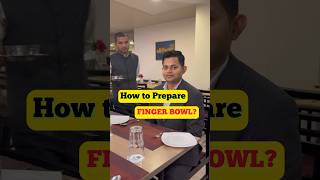 How to Prepare Finger Bowl  hotelier food hotel [upl. by Edrock]