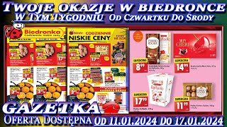 Biedronka Nowa Gazetka Promocyjna Od czwartku 11012024 W Tym Tygodniu Twoje Okazje w Biedronce [upl. by Nodab]