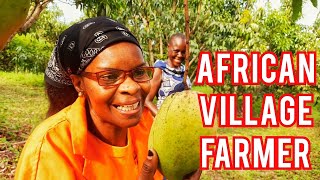 AFRICAN VILLAGE LIFE Peaceful Rural Farm Life Adventure [upl. by Ahsieken]