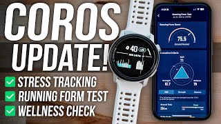 New COROS Features  Stress Tracking Running Form Test and Wellness Check [upl. by Amberly]