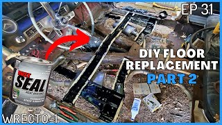 Replacing my RUSTY floor pan with NO WELDING EXPERIENCE ECTO1 BUILD EP 31 [upl. by Anirual]