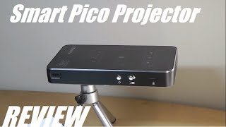 REVIEW Akaso WT50 Smart Mini DLP Pico Pocket Projector Android WiFi Bluetooth [upl. by Leidag]