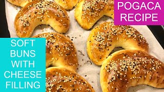 Soft Buns with Cheese filling Recipe  Pogaca Tarifi  by Quarantine Kitchen [upl. by Hubie278]