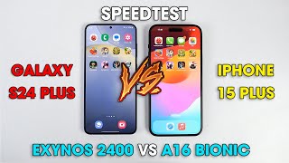 Speedtest Samsung Galaxy S24 Plus vs iPhone 15 Plus Kèo này cân quá [upl. by Ayot774]