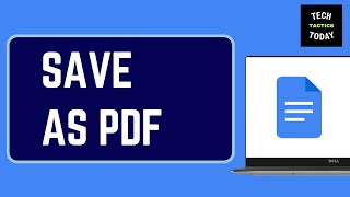 How to Save Your DOCS File as a PDF Document  Easy StepbyStep Guide [upl. by Aneliram]