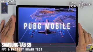 Samsung Galaxy Tab S9 test game PUBG Mobile [upl. by Htirehc]