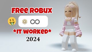 HOW TO GET FREE ROBUX IN 2024 100 Working [upl. by Akirehs51]