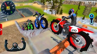 Mega Ramp Motocros Dirt Bike Stunt Racing Simulator 2  Extreme Offroad Outlaws Android Gameplay [upl. by Shultz]