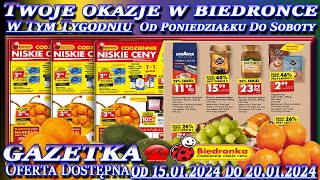 𝐁𝐈𝐄𝐃𝐑𝐎𝐍𝐊𝐀🐞Nowa Gazetka Promocyjna Od poniedziałku 15012024 W Tym Tygodniu Twoje Okazje w Biedronce [upl. by Eciram]