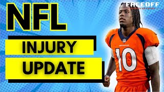 NFL Injury Report Week 1  Terry McLaurin Jerry Jeudy Darren Waller Fantasy Football [upl. by Chrystal]