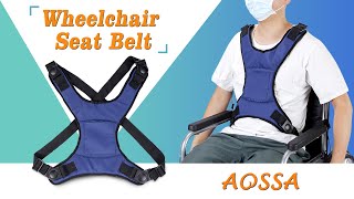 Wheelchair Seat Belt Bed Restraints Safety for Elderly Wheelchair Harness Adult Seatbelt Hospital [upl. by Turley]