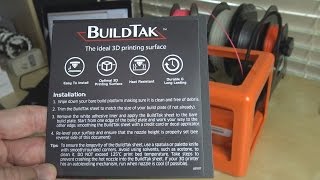 Replacing the M3D Print Bed Tape with BuildTak [upl. by Auqinahc]