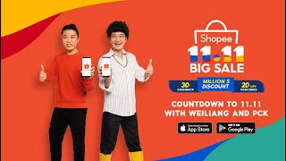 Countdown to Shopee 1111 Big Sale w Weiliang amp PCK [upl. by Divadleahcim784]