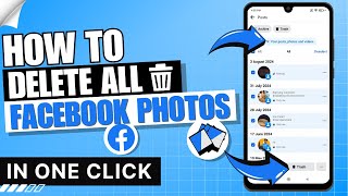 How to Delete All Facebook Photos in One Click 2024 ✅ [upl. by Nilya949]