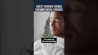 Direct Evidence v Circumstantial Evidence Lawyer Attorney Lawtok Evidence [upl. by Reinold]