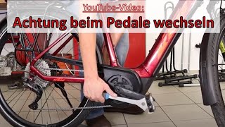 Pedale wechseln beim EBike und Fahrrad [upl. by Eeloj408]