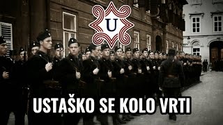 Ustaško kolo Hrvatske Ustaške pjesme  Tekst pjesme [upl. by Sang]