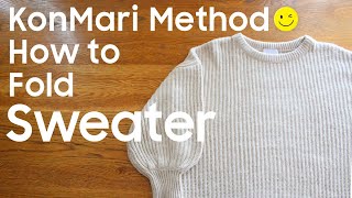 KonMari Method How to fold Sweater English edition [upl. by Pederson]