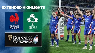 France v Ireland  Extended Highlights  2022 Guinness Six Nations [upl. by Pitts]