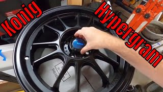 Got new wheels for the Miata Konig Hypergrams 17quotx8quot [upl. by Simah]