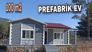 PREFABRİK EV TURU NET 100 M2  Prefabrik Ev İnceleme [upl. by Elora]