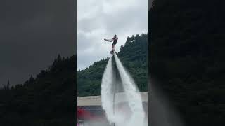 Flyboard montage  water jetpack water world this is to high shorts [upl. by Denis791]