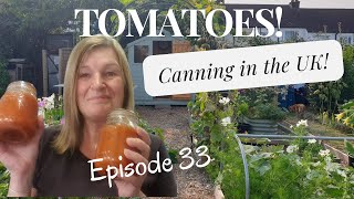 Episode 33  Canning Tomatoes in the UK [upl. by Laith343]