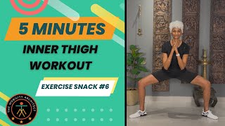 6  5 Minutes Inner Thigh Workout  Tone and Tighten  All Standing  No Equipment  Exercise Snack [upl. by Wan]