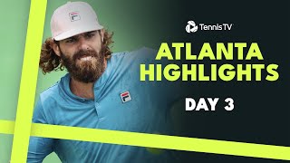 Opelka Continues Comeback Mannarino Faces Bellucci On Rainy Day  Atlanta 2024 Highlights Day 3 [upl. by Calle]