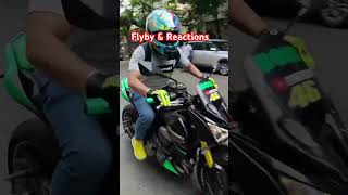 Flyby amp Superreactions reactionvideo flyby viralvideo motorcyles superbike motorcyles [upl. by Aneelad]