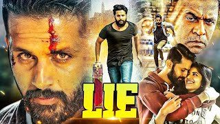 LIE Hindi Dubbed Action Thriller Movie  Nithin Megha Akash Ravi Kishan Arjun Sarja  2023 Movie [upl. by Akemad]