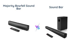 Soundbar Comparison Majority Bowfell vs Subwoofer Soundbar [upl. by Boylston16]