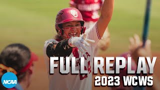 Oklahoma vs Stanford 2023 Women’s College World Series semifinals  FULL REPLAY [upl. by Jackie]