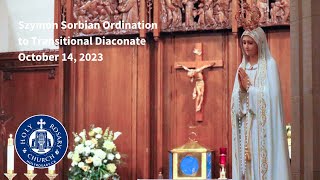 Holy Rosary Parish Toronto  Szymon Sorbian Ordination to the Transitional Diaconate [upl. by Mackler652]