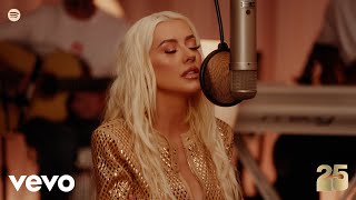 Christina Aguilera  Obvious Live  Spotify Anniversaries Version [upl. by Devon]