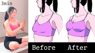 LIFT and FIRM your BREASTS workout while sitting  3 min [upl. by Abbi952]