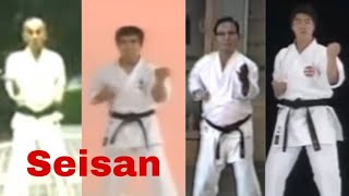 Seisan Kata  Performed by Each Major Karate Style [upl. by Llessur262]