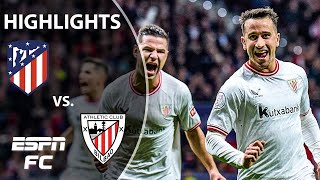 Atletico Madrid vs Athletic Club  Copa del Rey Highlights  ESPN FC [upl. by Lordan]