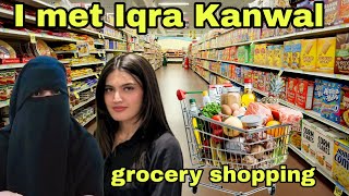 Iqra kanwal sy mili aajnew vloggrocery shoppingsistrology new vlogumme saad mustafa [upl. by Cattier]