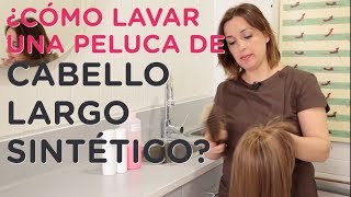 Como Lavar una Peluca de Pelo Largo Sintético [upl. by Assel]