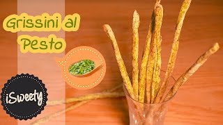 Ricetta Grissini al Pesto Fatti in Casa SENZA LIEVITO Velocissimi SOLO 4 INGREDIENTI [upl. by Ginnifer810]