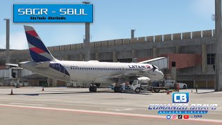 LIVE 🛫SBGR  Guarulhos 🛬 SBUL  Uberlândia ✈️Airbus A320 LATAMv  via IVAO ivao msfs2020 [upl. by Yelnikcm]