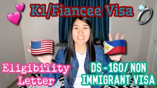 K1FIANCEE VISA Eligibility Letter amp DS160 Application ENGLISH SUBTITLE [upl. by Ailsun]