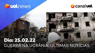 Guerra na Ucrânia Vídeos do conflito últimas notícias análises e mais  UOL News 2502 [upl. by Nidia73]