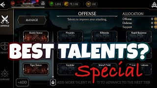 The BEST TALENTS In MK Mobile Talent Tree Guide [upl. by Nonnairb]