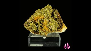 Pyromorphite quottête moutardequot sur baryte Origine Chaillac France années 80  Ref419 [upl. by Gauldin]