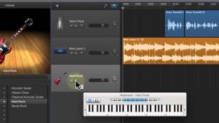 Garageband 10 Tutorial part 6 Creating a Software Instrument Track [upl. by Rolyt]